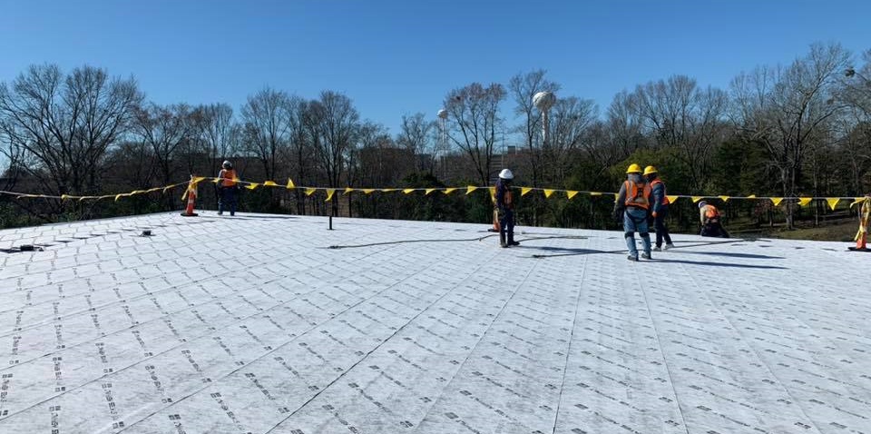 Metal roofing job in Dallas TX
